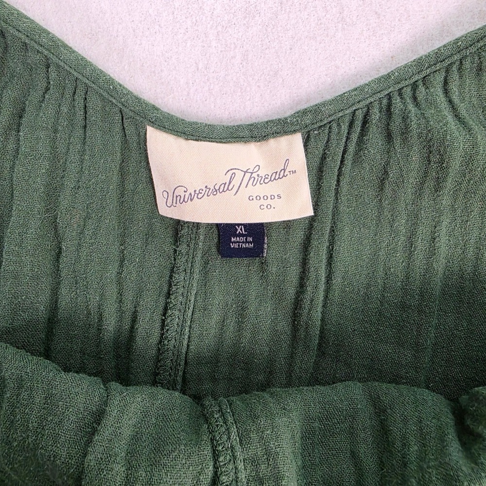 Universal Thread Olive Green Sleeveless V-Neck Jumpsuit Romper - Picture 3 of 9